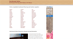Desktop Screenshot of hardwood-sales.com
