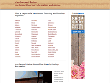 Tablet Screenshot of hardwood-sales.com